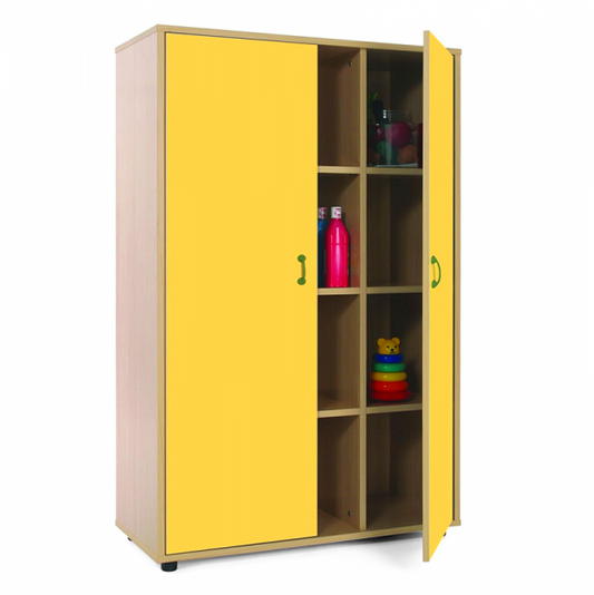 Cupboard Unit with Twelve Cubby Storage