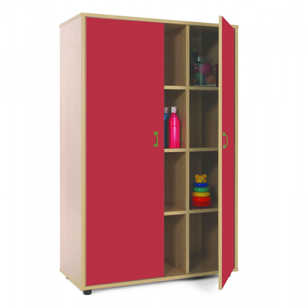 Cupboard Unit with Twelve Cubby Storage