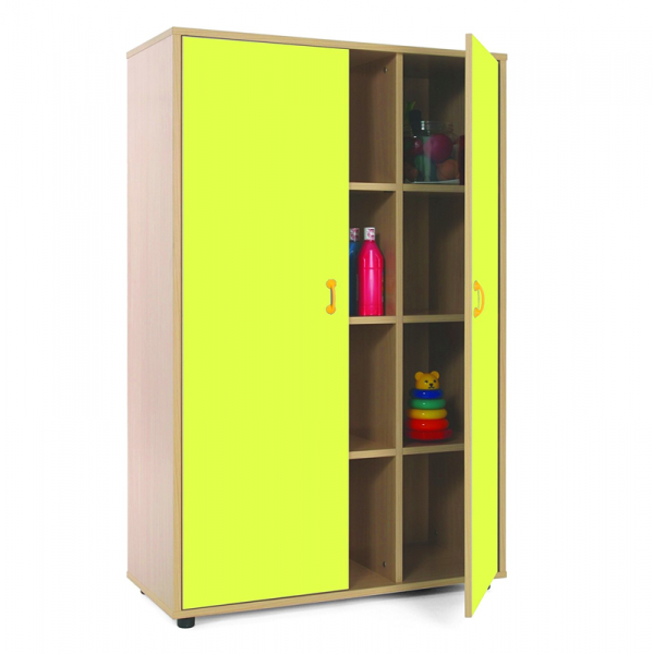 Cupboard Unit with Twelve Cubby Storage
