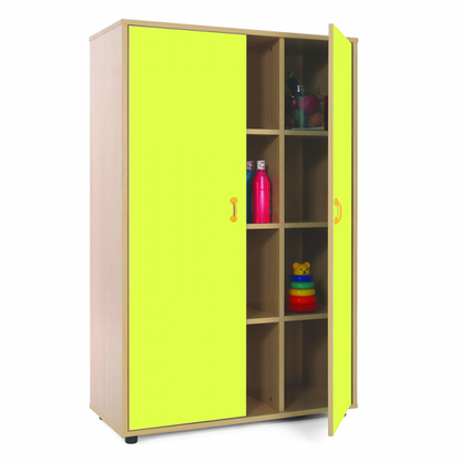 Cupboard Unit with Twelve Cubby Storage