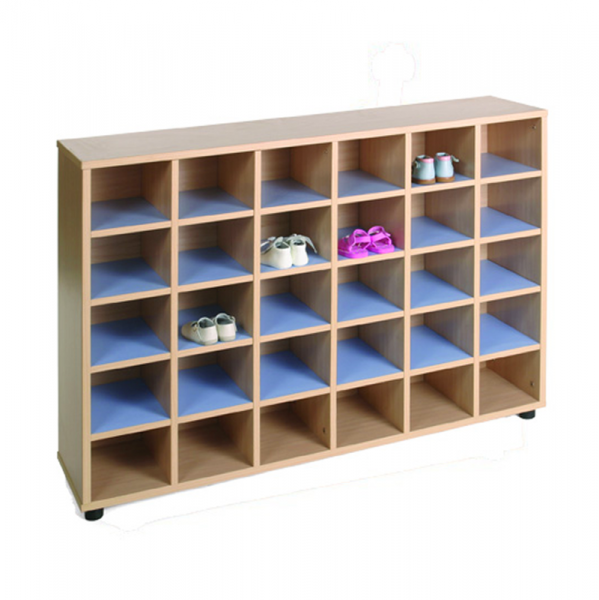 Thirty Cubby Storage Unit