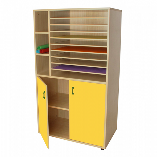 Cardboard Cabinet Storage with Doors
