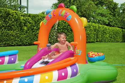 Inflatable Sing & Splash Water Fun Park Pool & Slide 349L