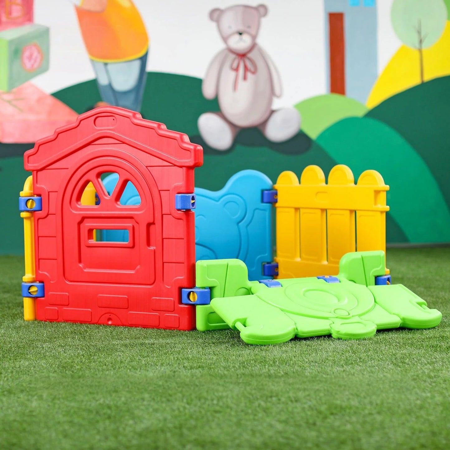 Bear and Train Ball Pit Playpen
