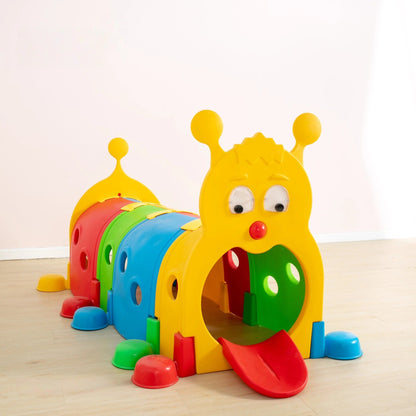 Caterpillar Tunnel 4 Compartments Multicolor