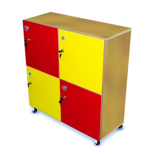 Four Cubby Storage Locker