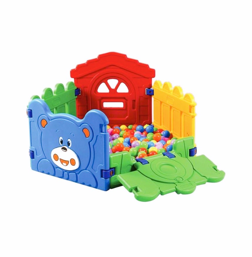 Bear and Train Ball Pit Playpen