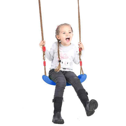Swing Seat Board with Height Adjustable Rope
