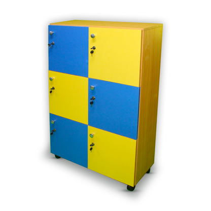 Six Cubby Storage Locker