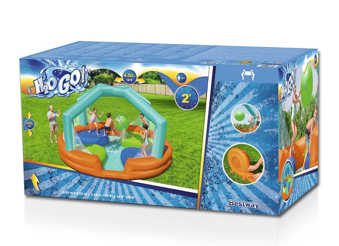 Dodge & Drench Water Park Jumper And Slider / Pool