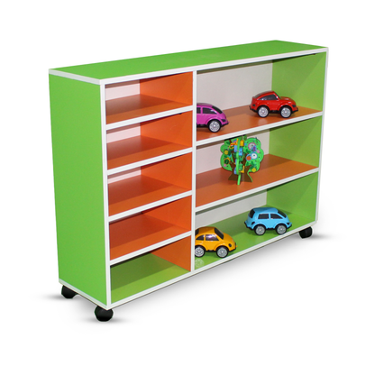 Five Cubby Storage Unit & 3- Shelves