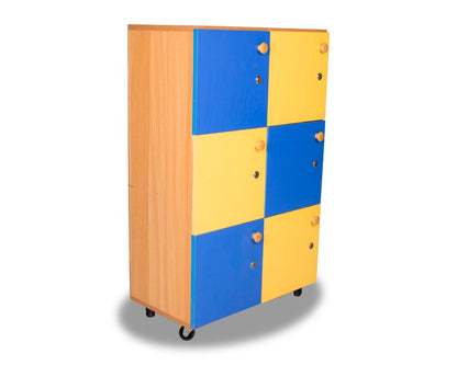 Six Cubby Storage Locker