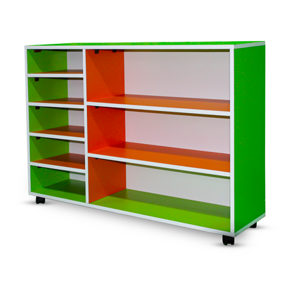 Five Cubby Storage Unit & 3- Shelves