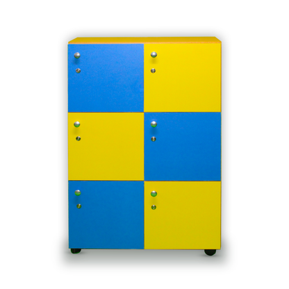 Six Cubby Storage Locker