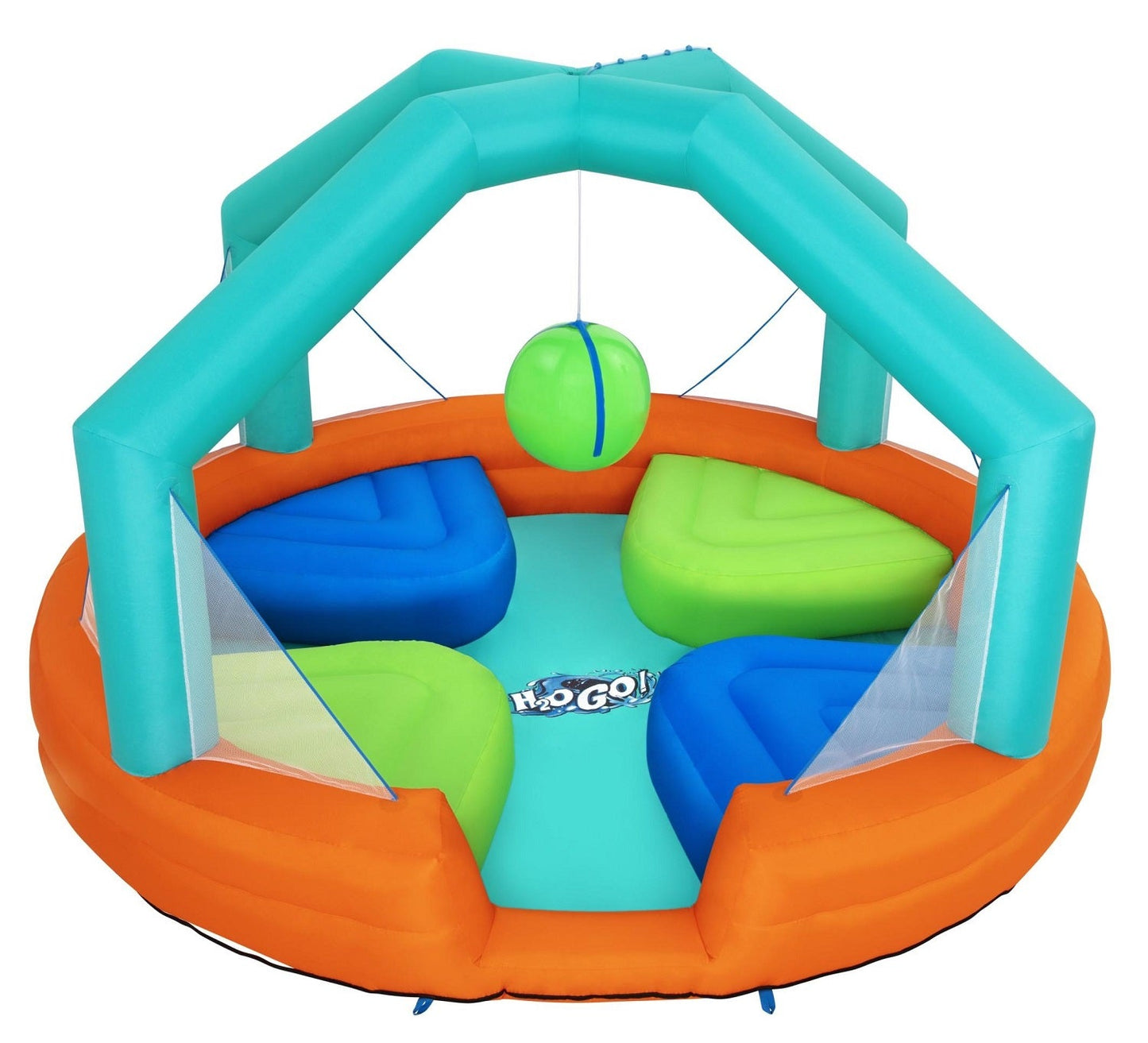 Dodge & Drench Water Park Jumper And Slider / Pool
