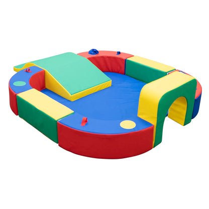 Playring with Tunnel & Slide
