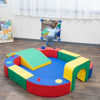 Playring with Tunnel & Slide