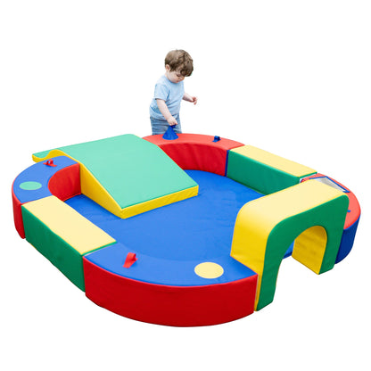 Playring with Tunnel & Slide