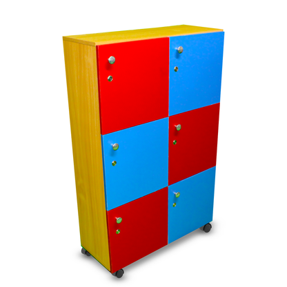 Six Cubby Storage Locker