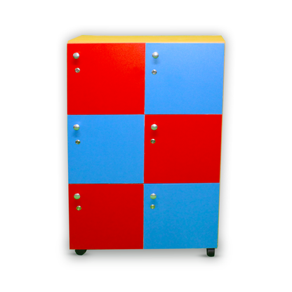 Six Cubby Storage Locker