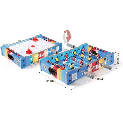 SOCCER & AIR HOCKEY 2IN1 SET GAME TABLE