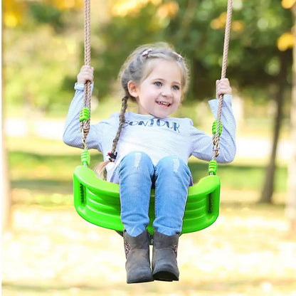 Swing Seat Board with Height Adjustable Rope