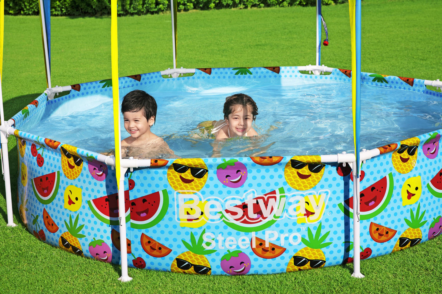 Steel Pro 1,688 Liters Splash in Shade Play Pool 2.44m x 51cm