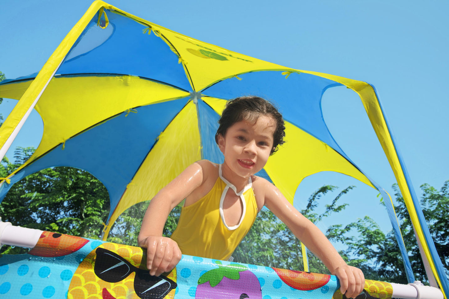 Steel Pro 1,688 Liters Splash in Shade Play Pool 2.44m x 51cm