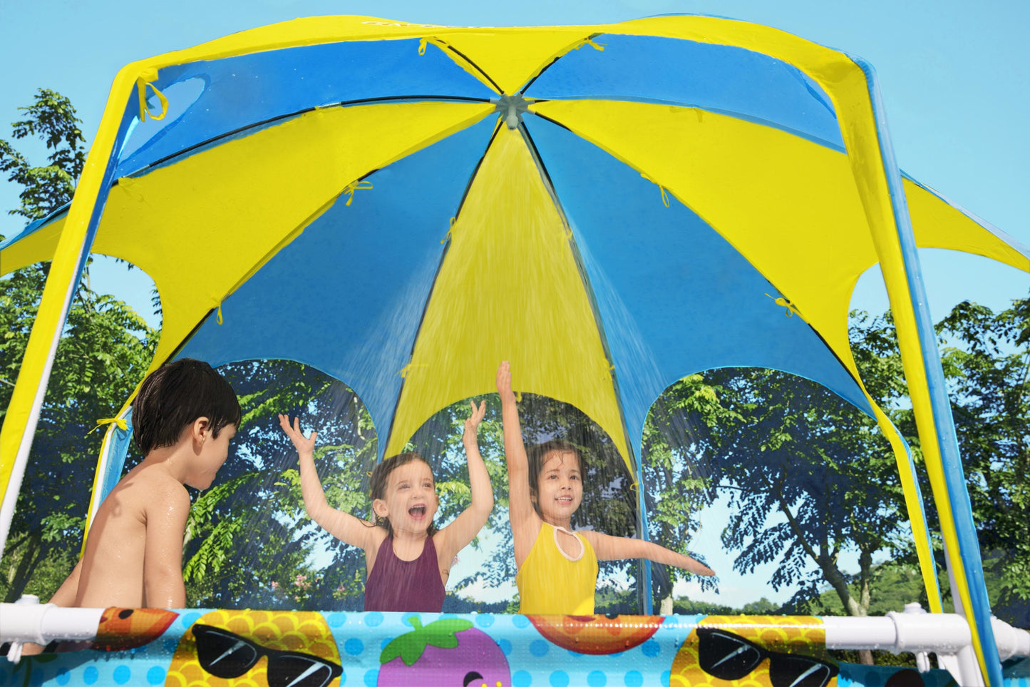 Steel Pro 1,688 Liters Splash in Shade Play Pool 2.44m x 51cm