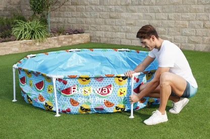 Steel Pro 1,688 Liters Splash in Shade Play Pool 2.44m x 51cm