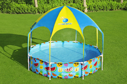 Steel Pro 1,688 Liters Splash in Shade Play Pool 2.44m x 51cm