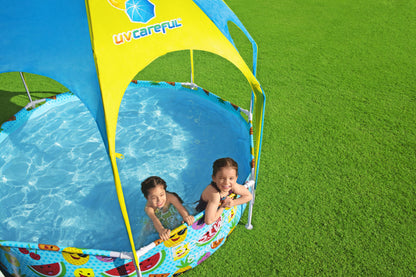 Steel Pro 1,688 Liters Splash in Shade Play Pool 2.44m x 51cm