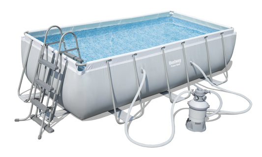 Power Steel® 6,478 Liters Rectangular Pool Set 4.04m x 2.01m x 1.00m