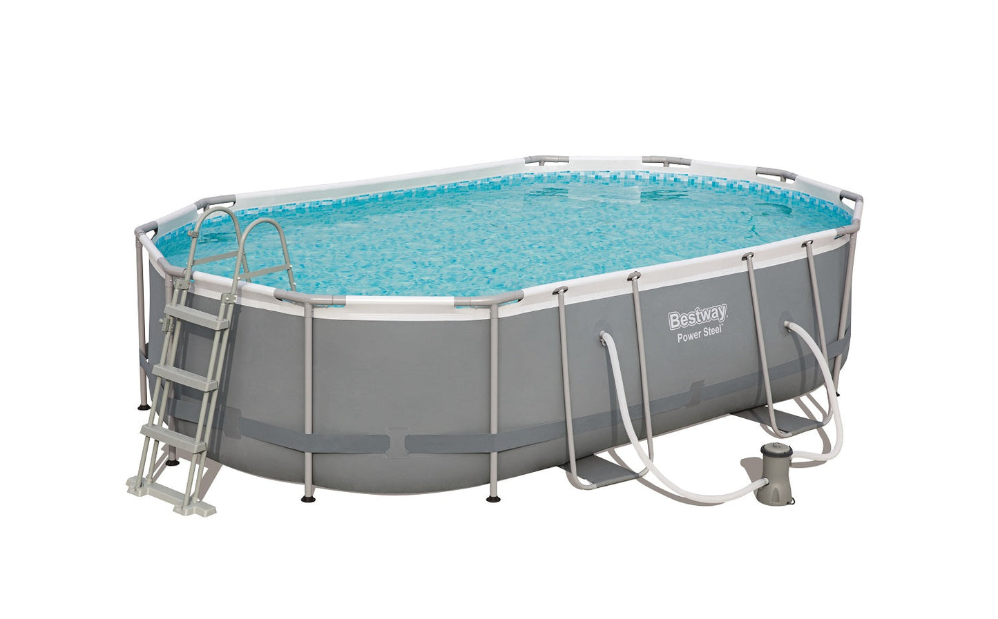 Power Steel® 7,250 Liters Oval Pool Set 4.27m x 2.50m x 1.00m