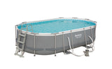 Power Steel® 7,250 Liters Oval Pool Set 4.27m x 2.50m x 1.00m