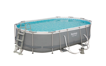 Power Steel® 10,949 Liters Oval Pool Set 4.88m x 3.05m x 1.07m