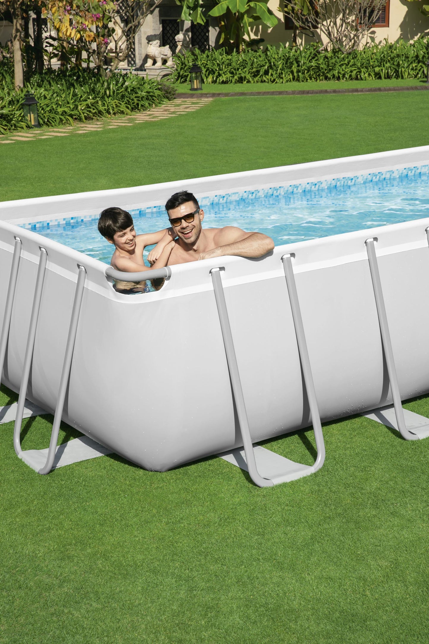 Power Steel® 11,532 Liters Rectangular Pool Set 4.88m x 2.44m x 1.22m