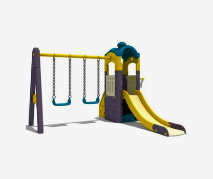 Kids Playground with Swings and Slide