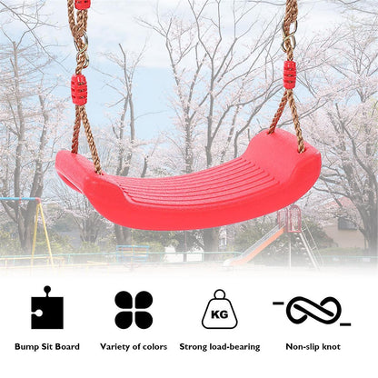 Swing Seat Board with Height Adjustable Rope
