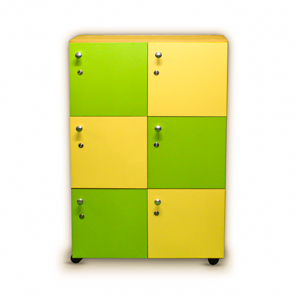 Six Cubby Storage Locker
