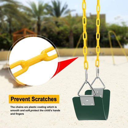Heavy Duty Swing Seat with Rubber Coated Chain