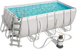 Power Steel® 8,124 Liters Rectangular Pool Set 4.12m x 2.01m x 1.22m