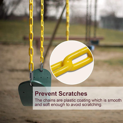 Heavy Duty Swing Seat with Rubber Coated Chain