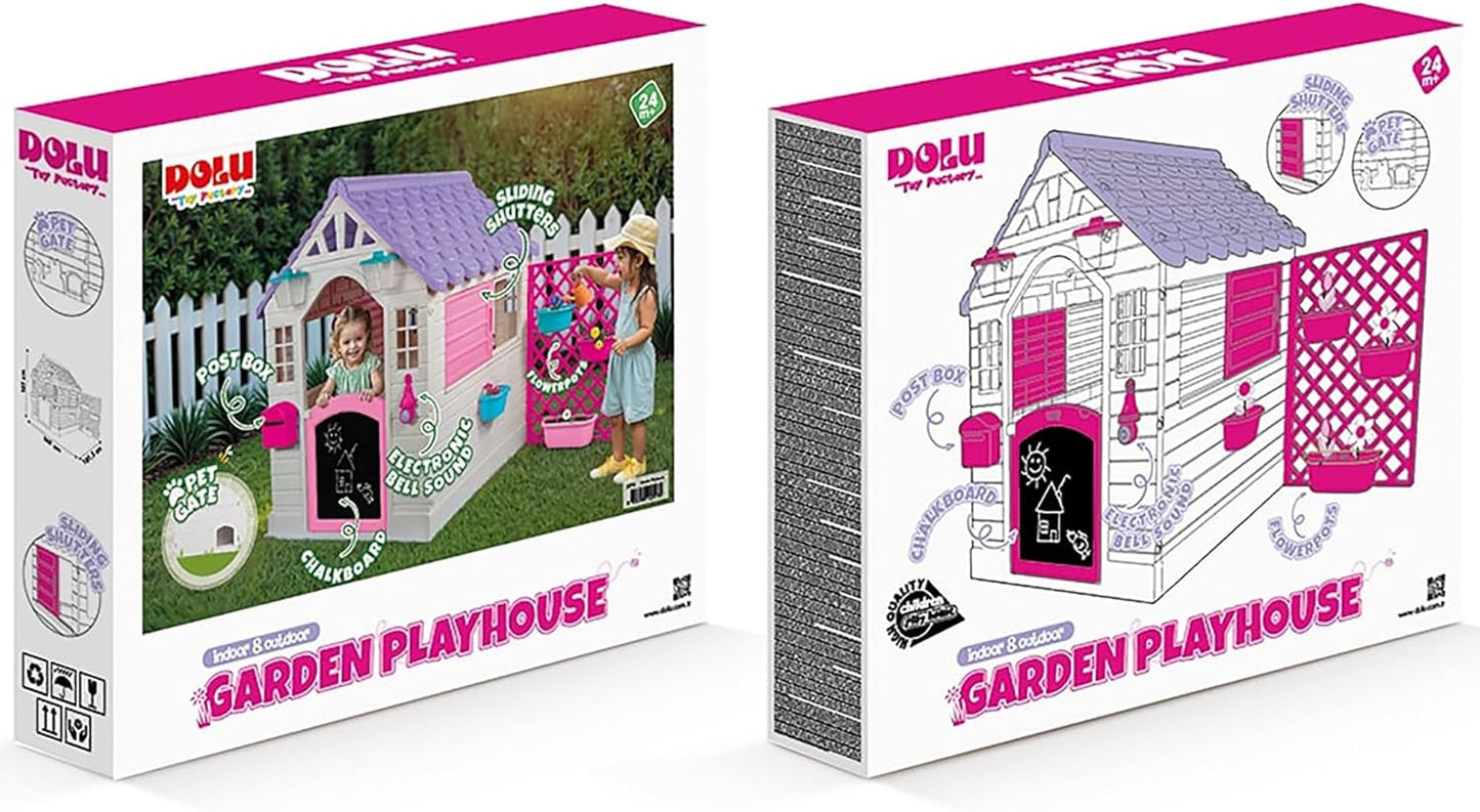 GARDEN PLAYHOUSE WITH FENCE