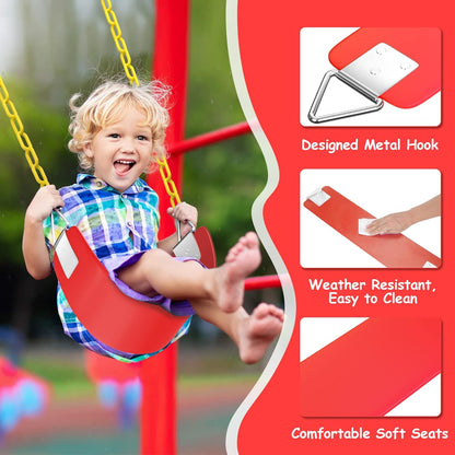 Heavy Duty Swing Seat with Rubber Coated Chain