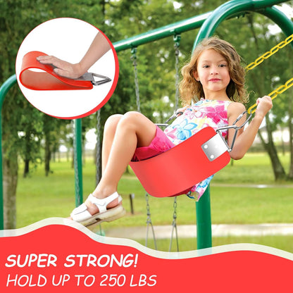 Heavy Duty Swing Seat with Rubber Coated Chain