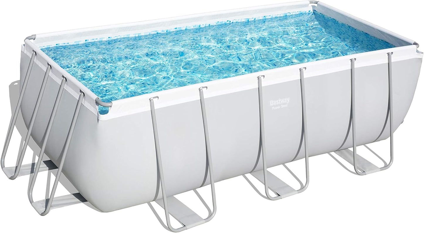 Power Steel® 8,124 Liters Rectangular Pool Set 4.12m x 2.01m x 1.22m
