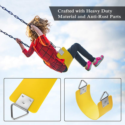 Heavy Duty Swing Seat with Rubber Coated Chain
