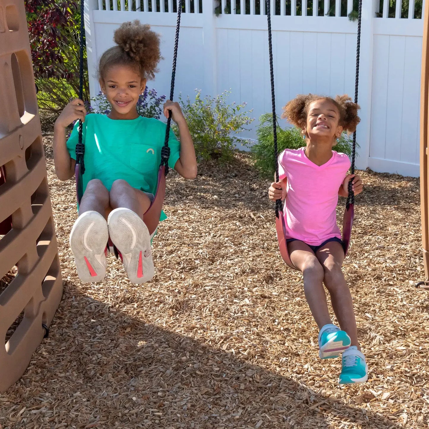Naturally Playful Playhouse Climber and Swing Extension