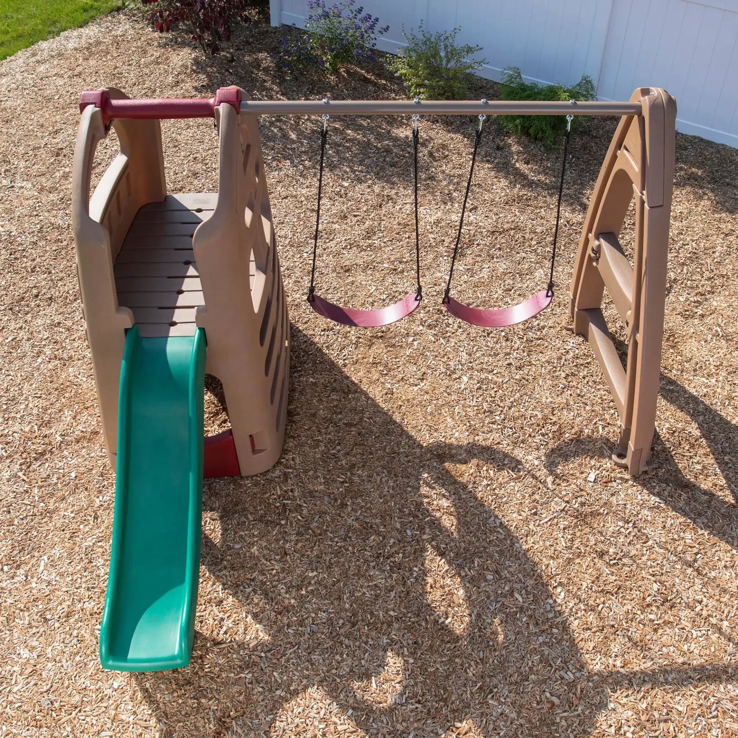 Naturally Playful Playhouse Climber and Swing Extension
